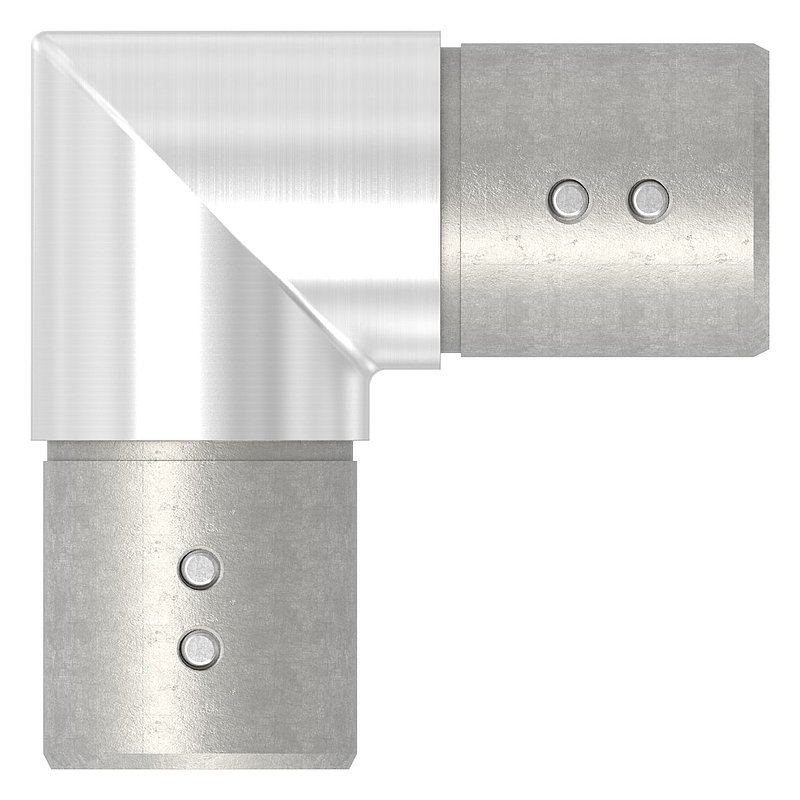 Corner bend horizontal, for 42.4mm, AISI304, gradient corner