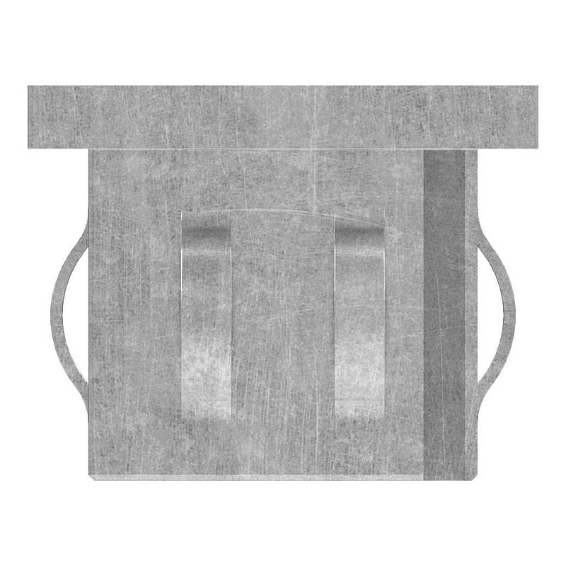 Steel end cap, for square tube 40x40mm