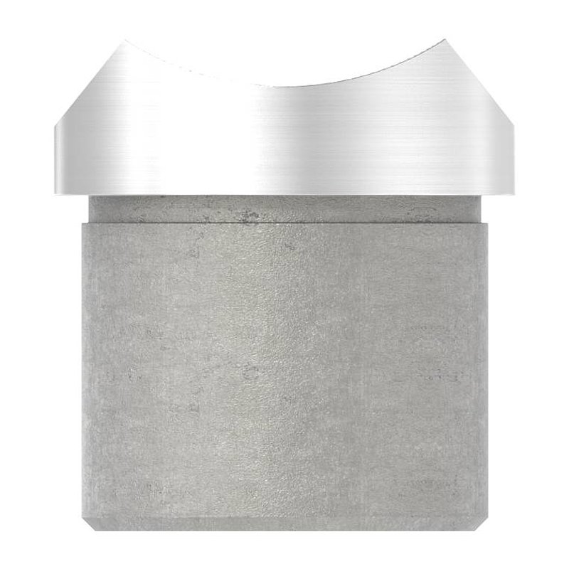Rohrsattel, Anschluss oben: Rohr 42,4mm, V2A