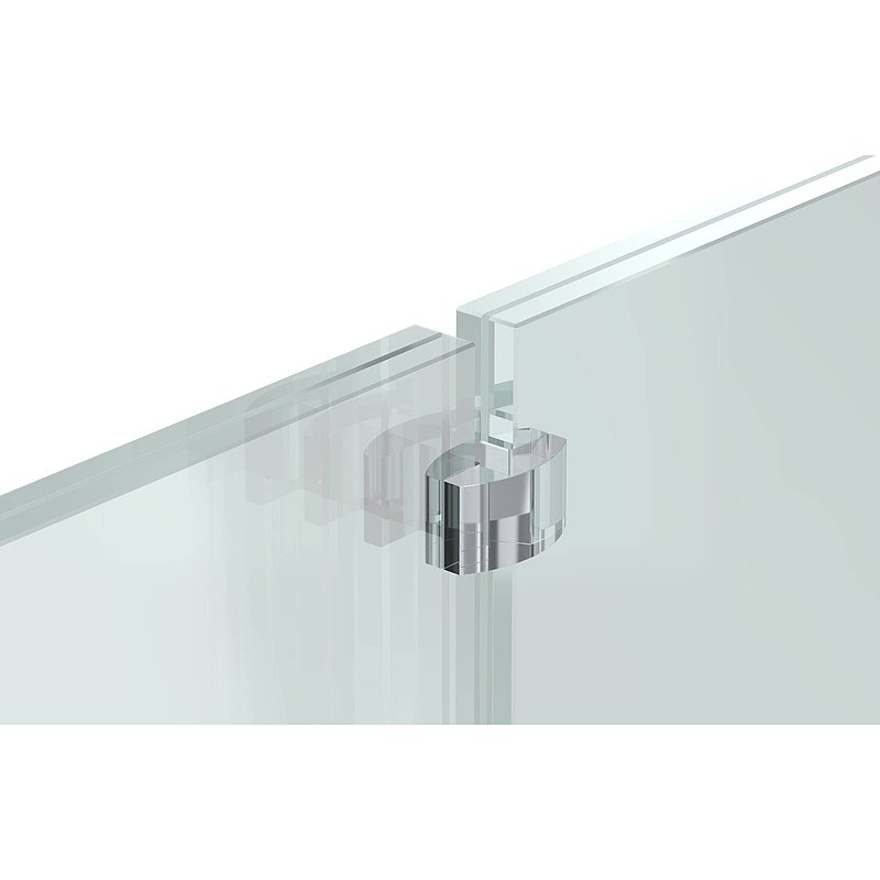 Aligneur de parois en verre pour garde-corps avec ép. de verre : 20,76 - 21,52mm