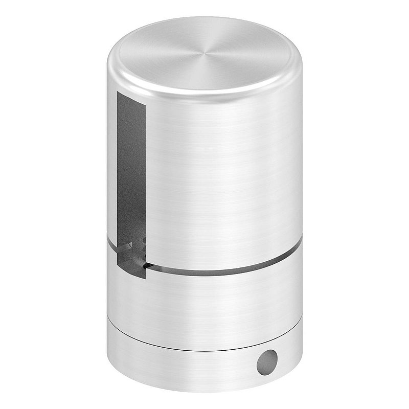 Brenk, support de base pour barreaux plats 30x6mm, ALU