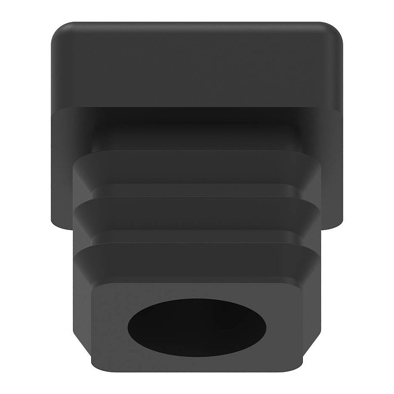 Bouchon plastique pour tube carré 25x25mm