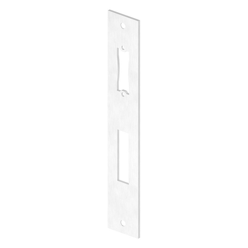 Stainless steel striking plate 242x40x3.0mm, for spacing 92mm, AISI304 (1.4301)