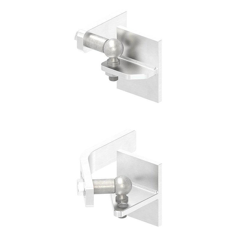 Hebetorbeschlag für Metallpfosten, Edelstahl V2A