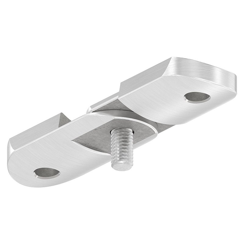 plaque de raccordement de mains courantes réglable, 42,4mm, V4A