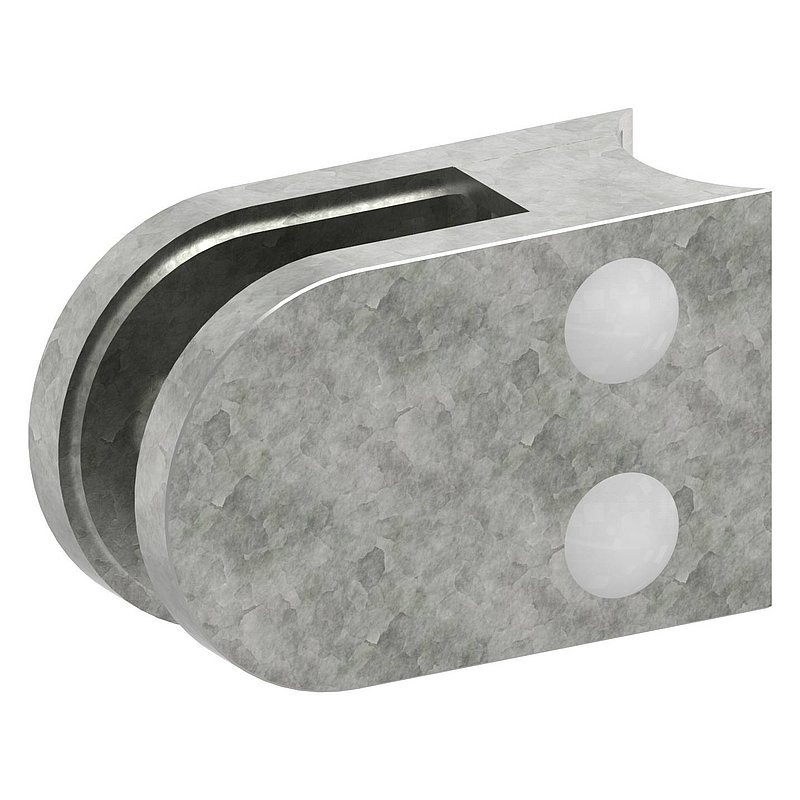 Glasklemme Mod. 32, Anschluss: 33,7mm, Zink roh