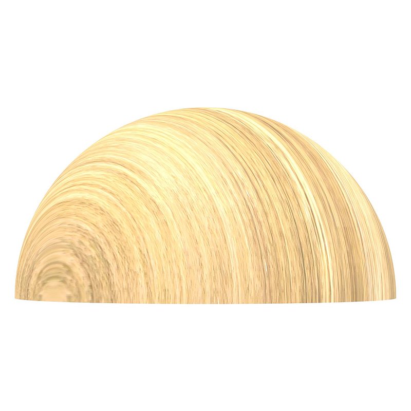 Endpiece for oak wooden handrail Ø 42,4mm