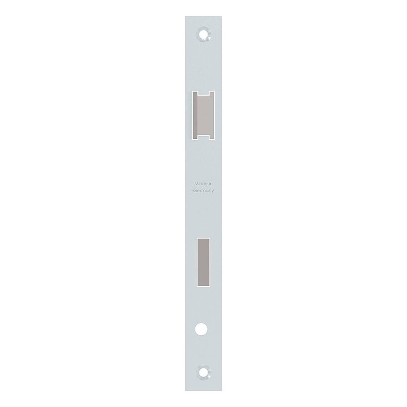 Serrure pour profils tubulaires zingué, entraxe 92 mm zingué, position du cylindre de serrure 35mm