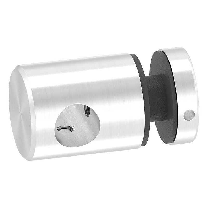 Cross bar glass holder Ø25mm for 12mm round, for glass 6-12.76mm, AISI304