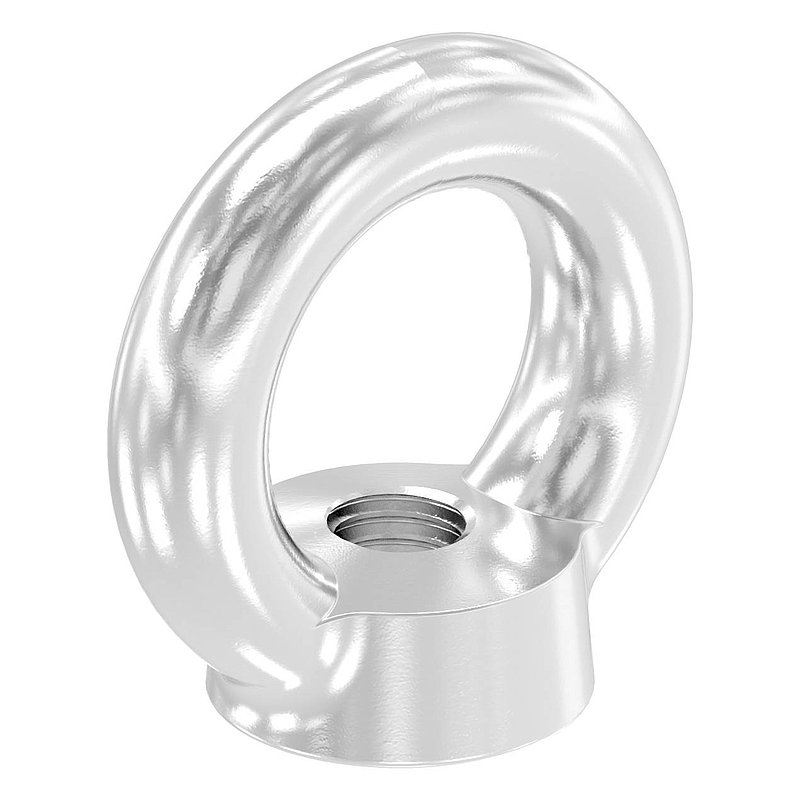Ringmutter mit Innengewinde 8mm, V4A