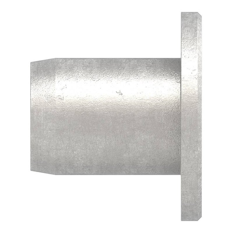 Hülsenmutter mit Flachkopf und ISK, M10, V2A