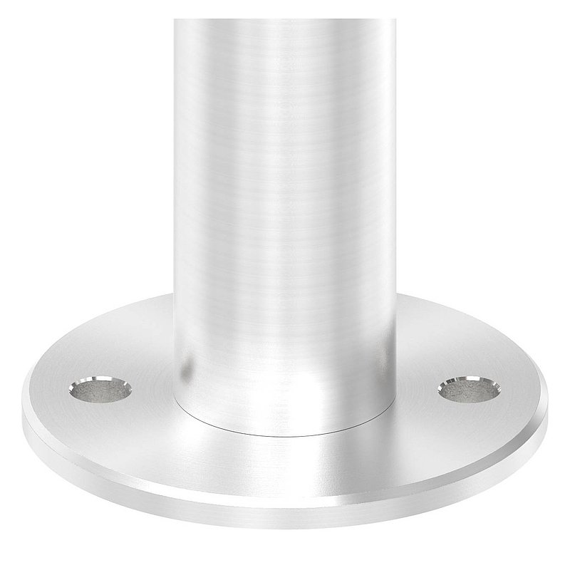 Wall and floor anchor with knurling, for tube 42.4x2.0mm, AISI316