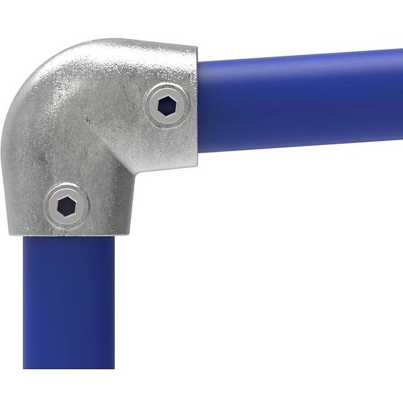 Rohrbogen 90°, schräg, variabel, für Rohr Ø 48,3mm