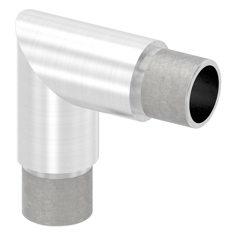 Eckstück 90°, für Rohr 26,9x2,0mm, V2A