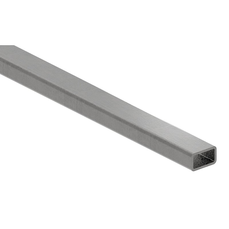 Rectangular tube S235JR, 25x15x2mm, L: 6000mm