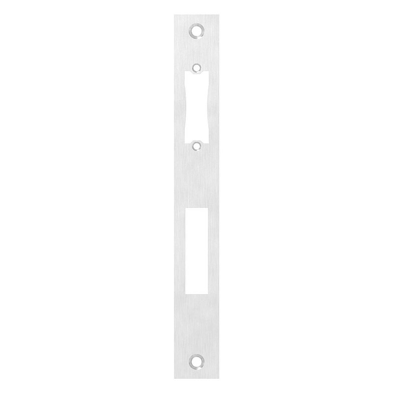 Platine de gâche acier inoxydable 242x30x3,0mm, avec entraxe 92mm, V2A