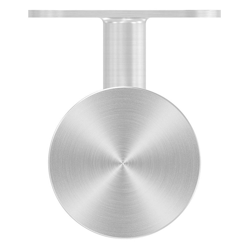 Handlaufhalter für Glas, Handlaufanschlussplatte flach, V4A
