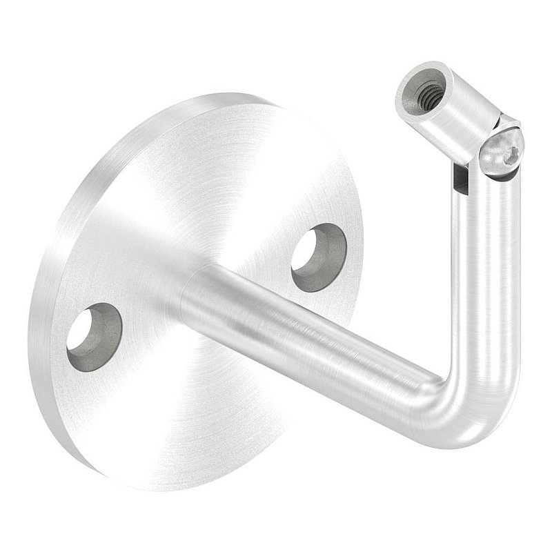 Handlaufhalter mit Gelenk, oben Innengewinde M6 (Ronde und Bügel verschweißt), V2A