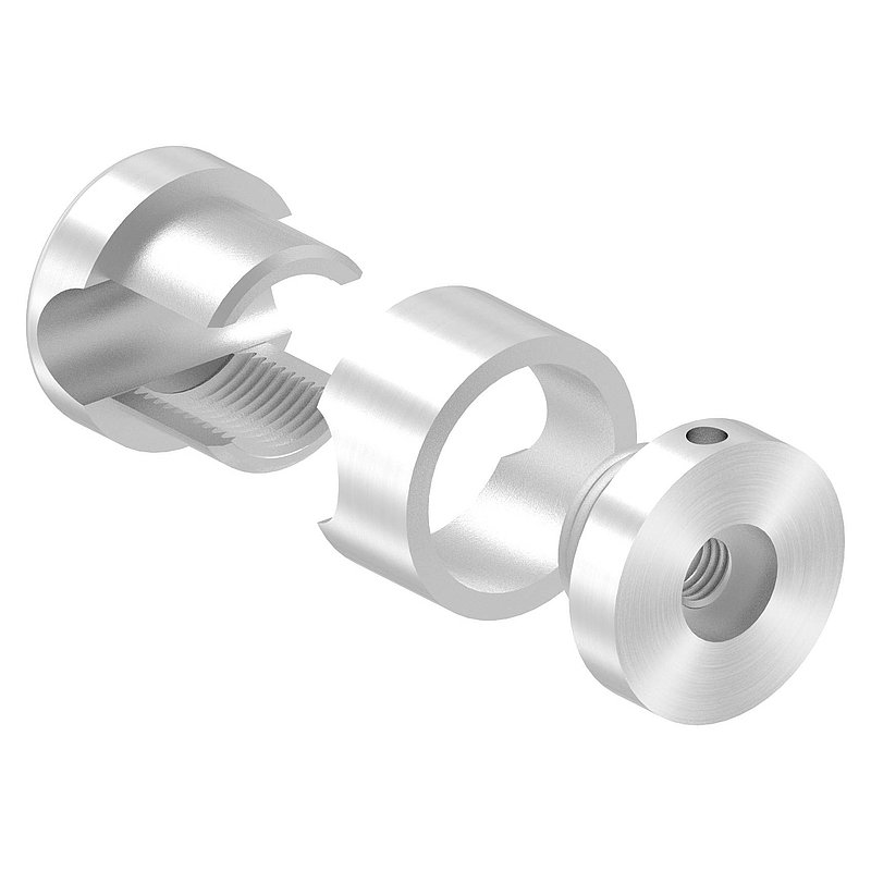 Brenk Grundhalter für Stäbe Ø 12mm, V4A