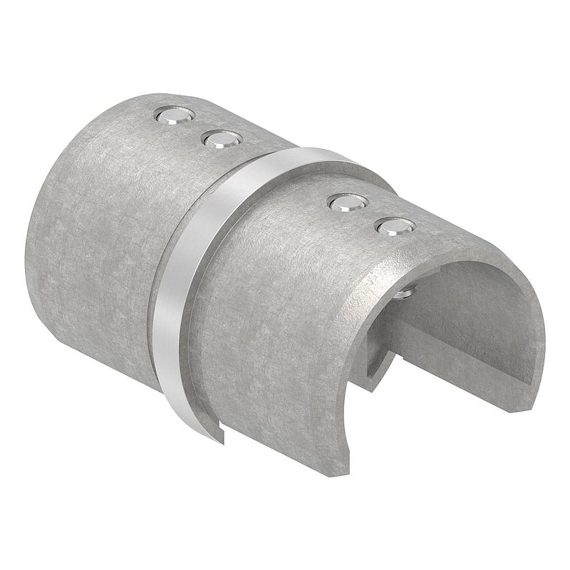Rohrverbinder für Nutrohr 42,4mm, V2A