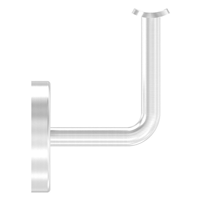 Handrail bracket with handrail connection plate and cover rosette (round plate and bracket welded),