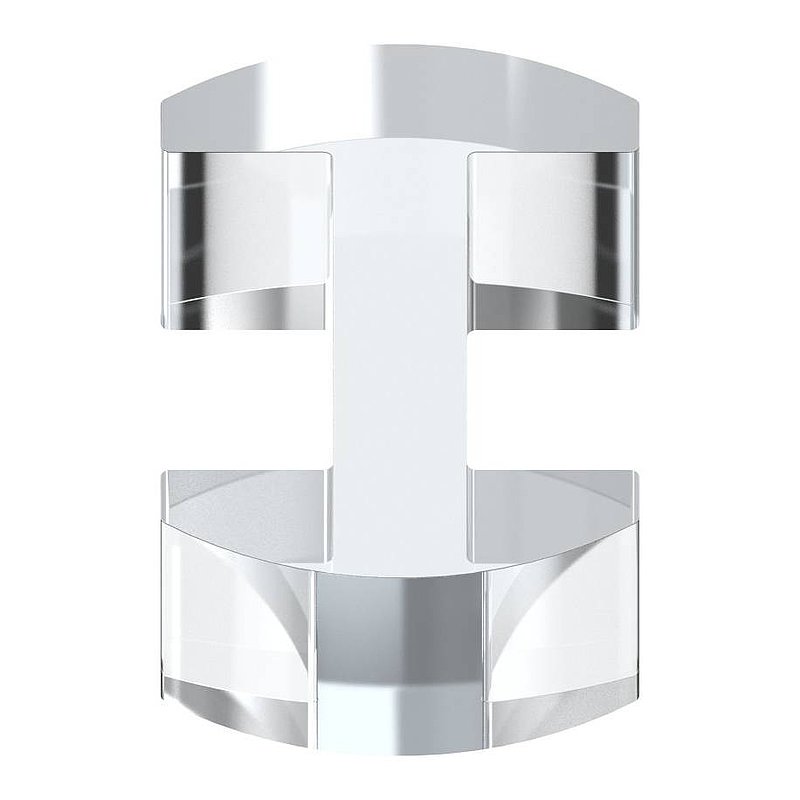 Aligneur de parois en verre pour garde-corps avec ép. de verre : 20,76 - 21,52mm