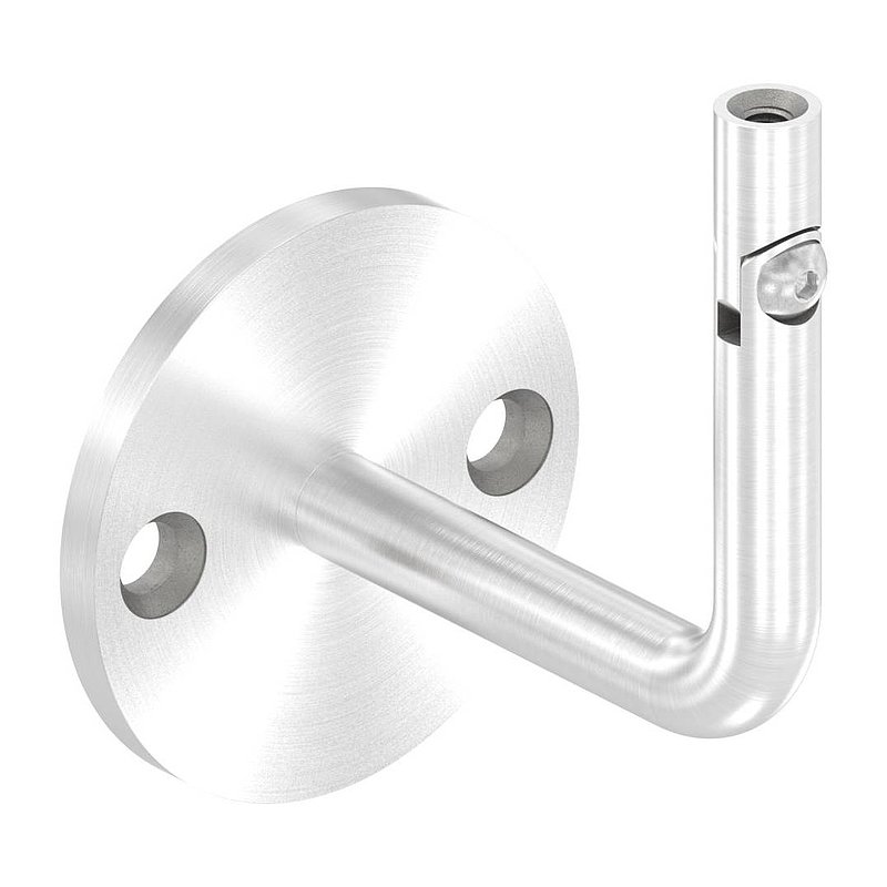 Handlaufhalter mit Gelenk, oben Innengewinde M6 (Ronde und Bügel verschweißt), V2A