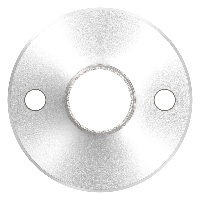 Wall and floor anchor with knurling, for tube 42.4x2.0mm, AISI316