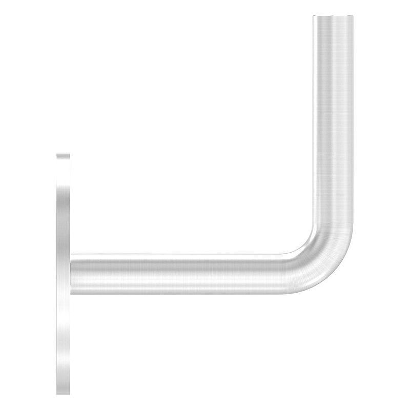 Handrail bracket for welding (round plate and bracket screwed together), AISI316