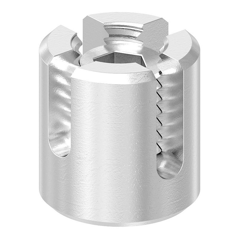Kreuzklemme für Seil Ø 4mm, V4A