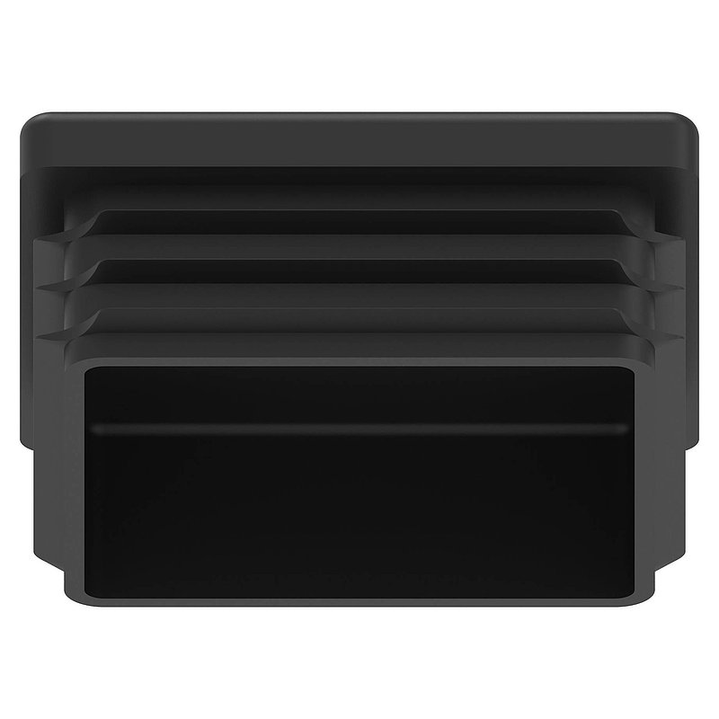 Bouchon plastique pour tube carré 50x50mm
