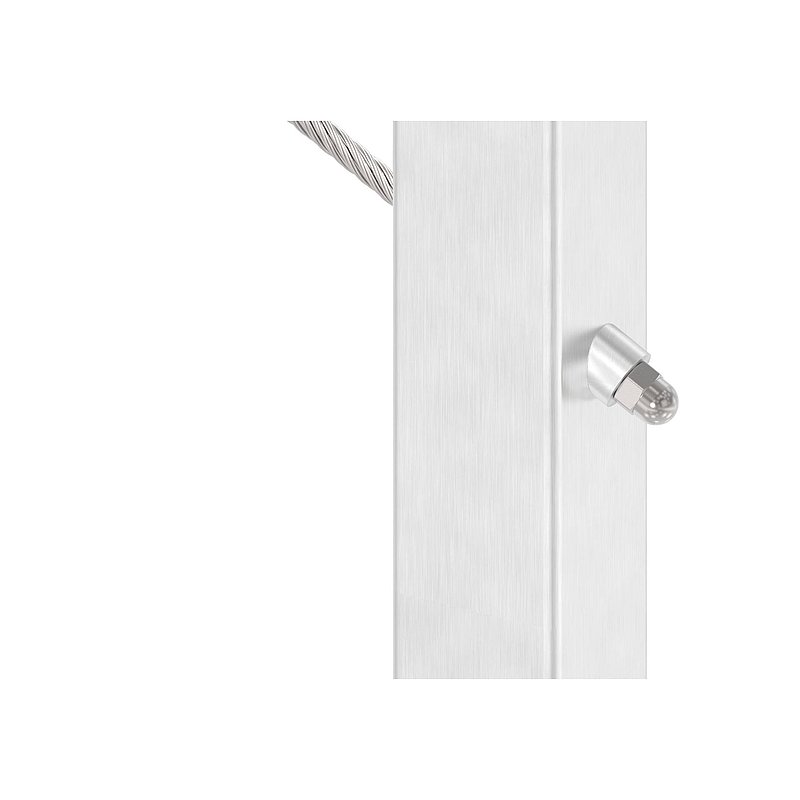 Moulded connection, for M6 thread, AISI304