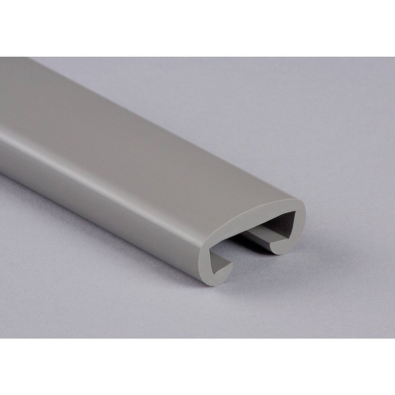 Kunststoffhandlauf für 30x8mm, verkehrsgrau
