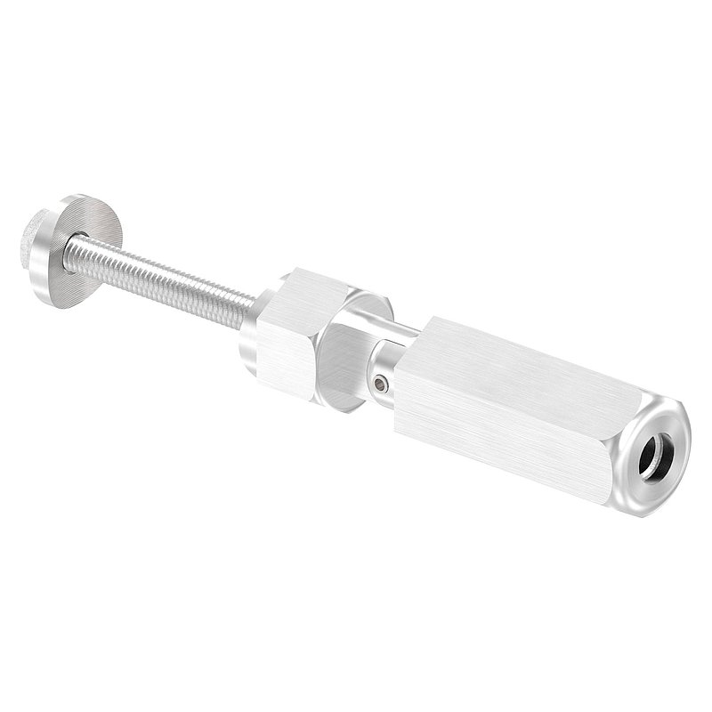 Threaded terminal for self-assembly, cable 6mm, AISI304