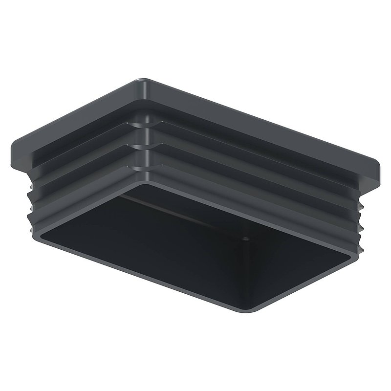 Kunststoffkappe für Rechteckrohr 60x40mm