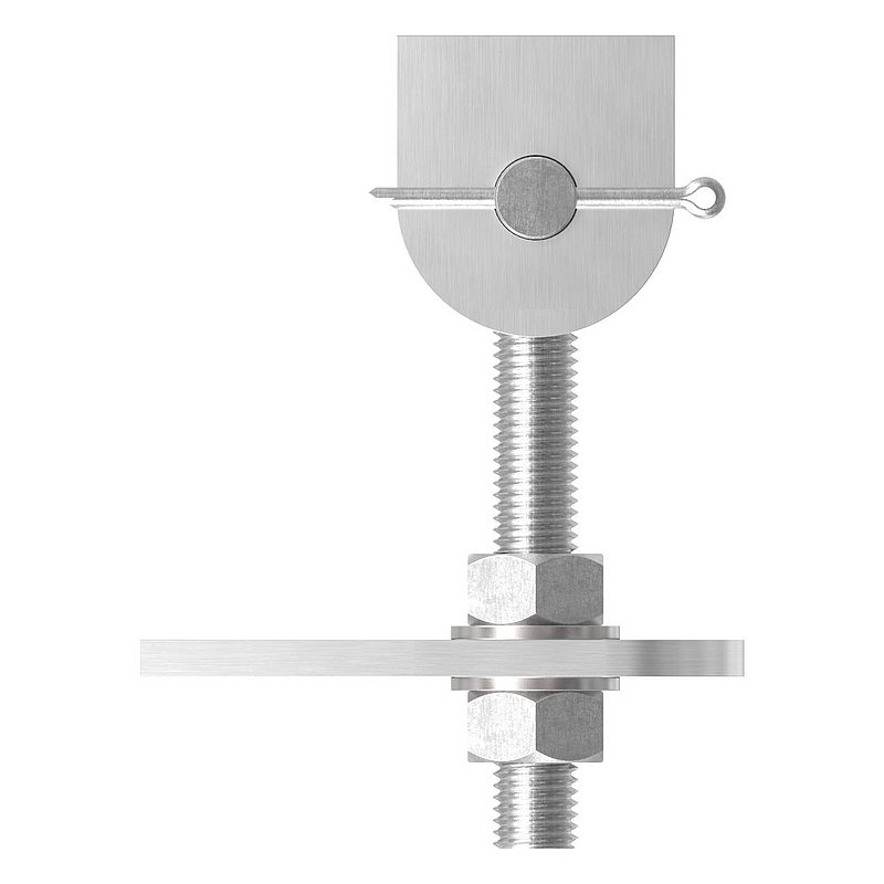 Gond 180° réglable, filetage M20, V2A