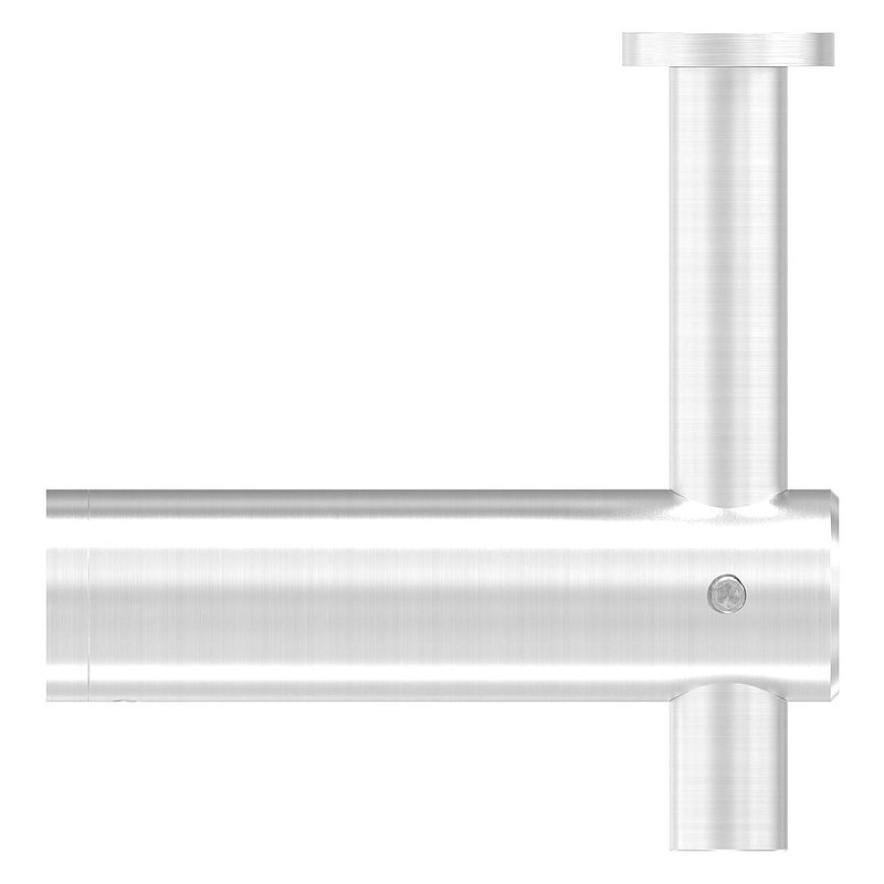 Handlaufhalter mit Handlaufanschlussplatte flach, V2A