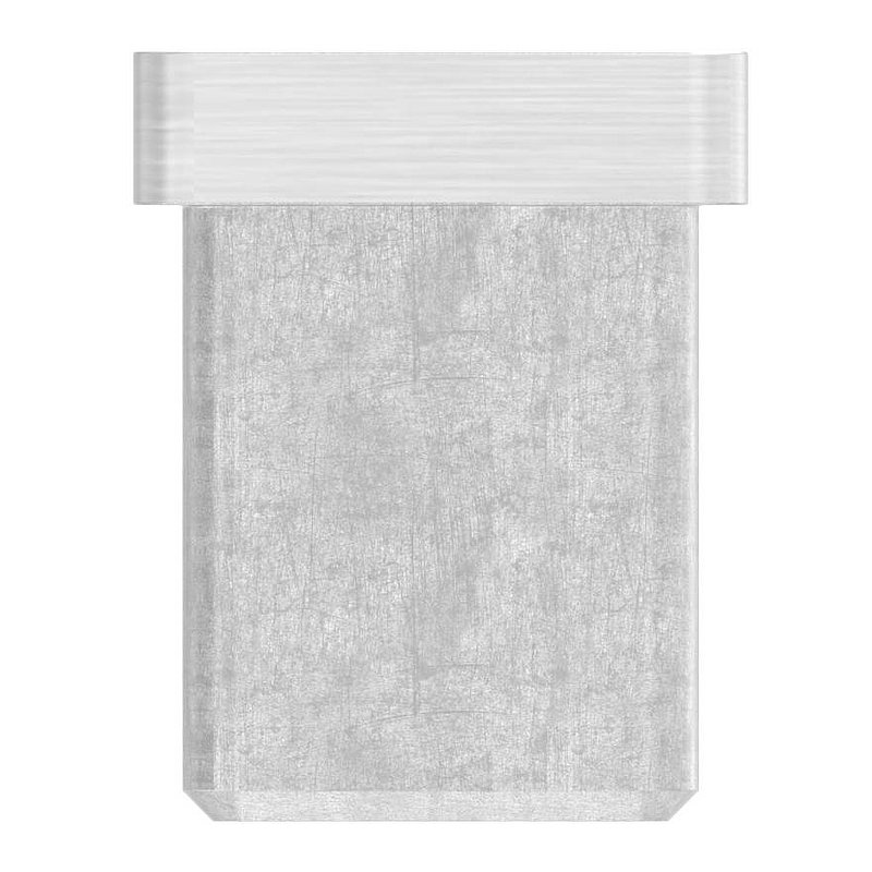 Push-in cap, for tube 20x20x1.5mm, AISI316