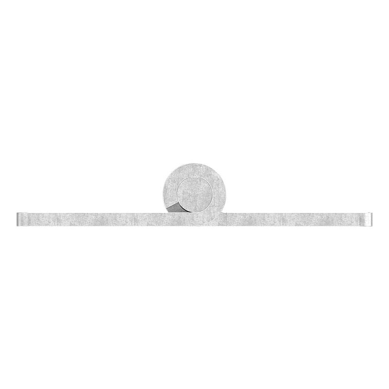 Charnière acier inoxydable 75x50mm avec tige fixe, V2A