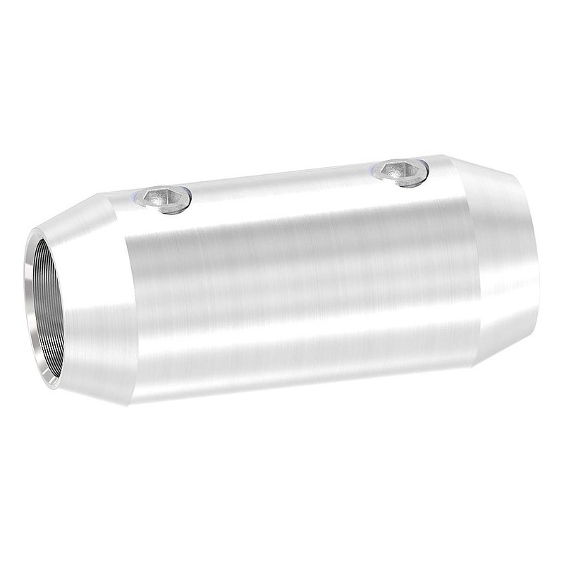 Stabverbinder für 10mm Rund, L: 36mm, Ø 16mm, V2A