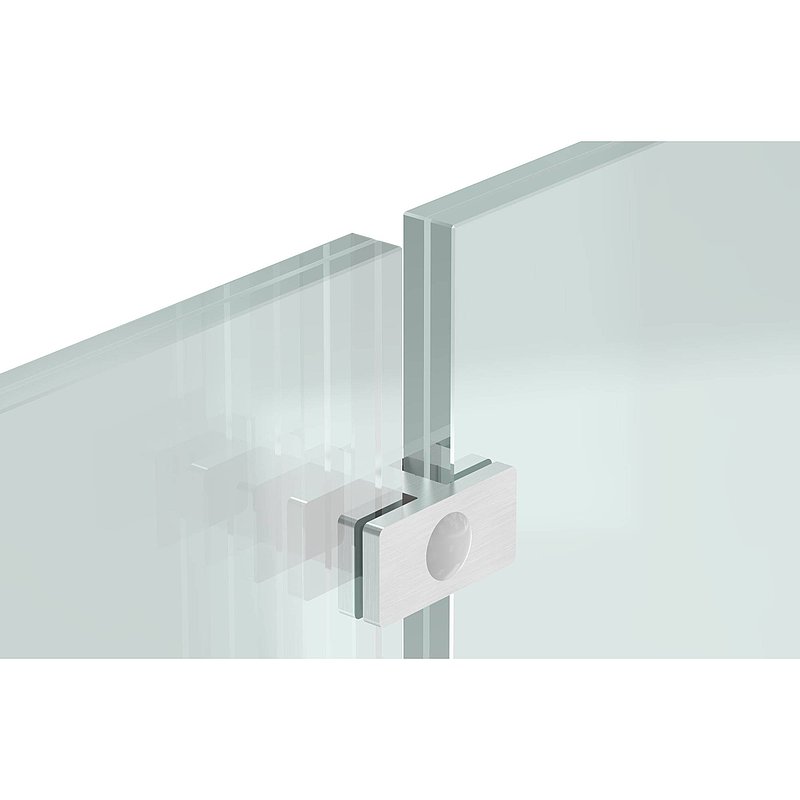 Glass leveller for all-glass railings, for glass 12.76 - 13.52 mm