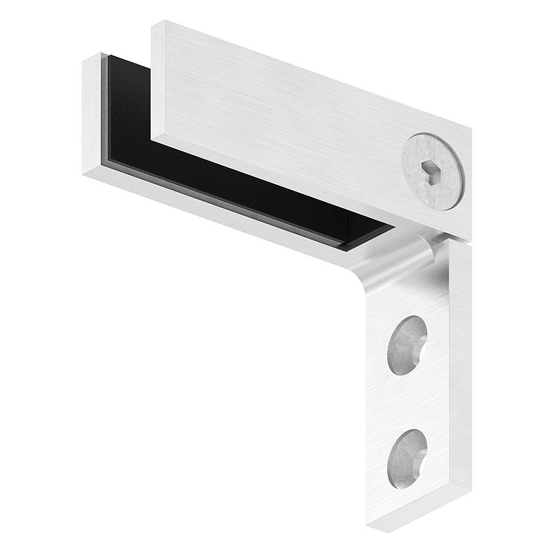 Glass connector for wall mounting, for glass 12 - 12.76mm, AISI316