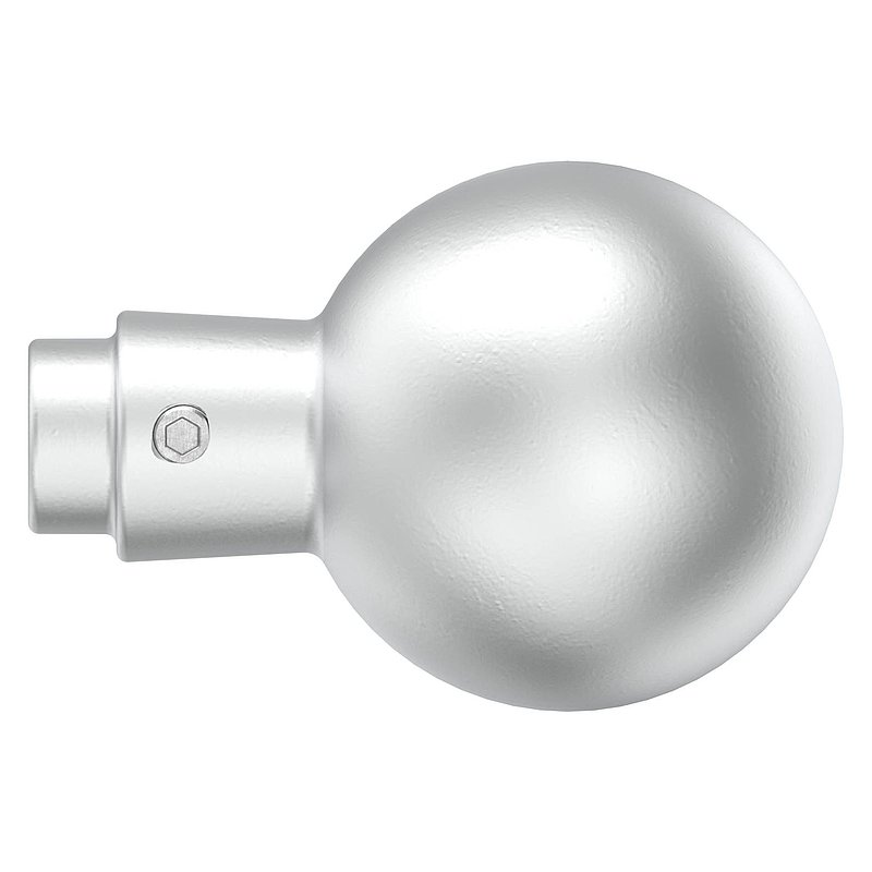 Poignée de porte boule fixe droite