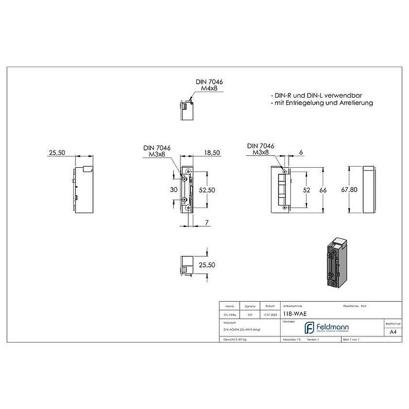 Electric door opener, with unlocking/locking mechanism