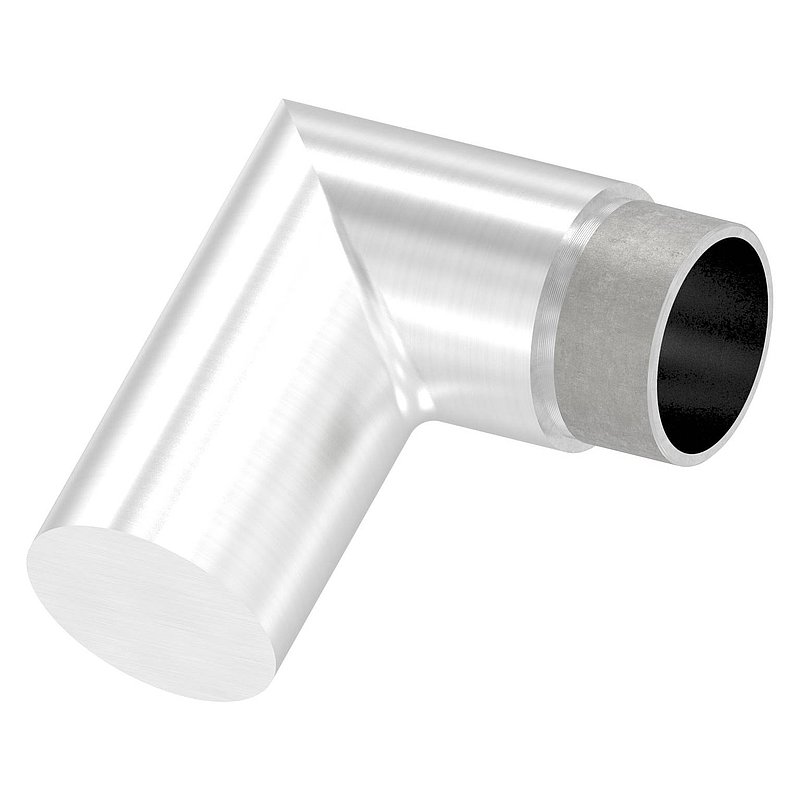Endbogen 90°, für Rohr 42,4x2,0mm, V2A