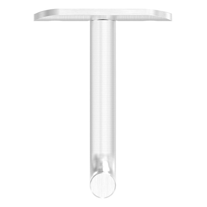 Bügel Ø 12mm mit Handlaufanschlussplatte 48,3mm, V2A