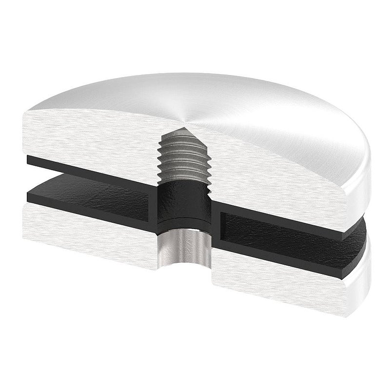 Point de fixation 72mm, jonction plate, V4A