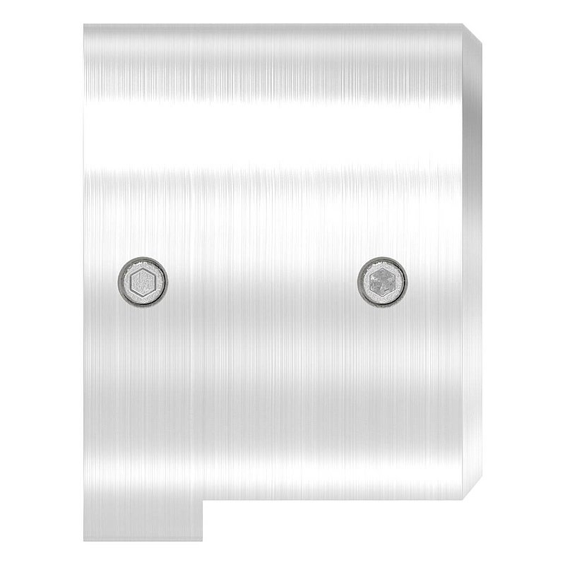 Embase murale pour tube à fond de gorge Ø 42,4mm, gauche, V4A
