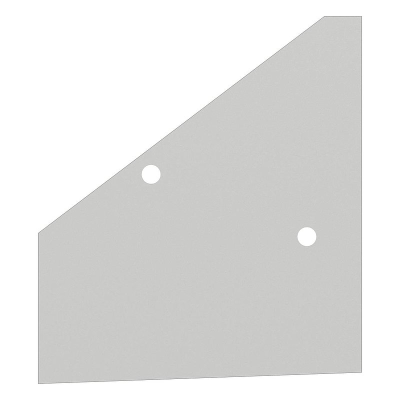 Endkappe links für eleganza canopy, RAL 7016