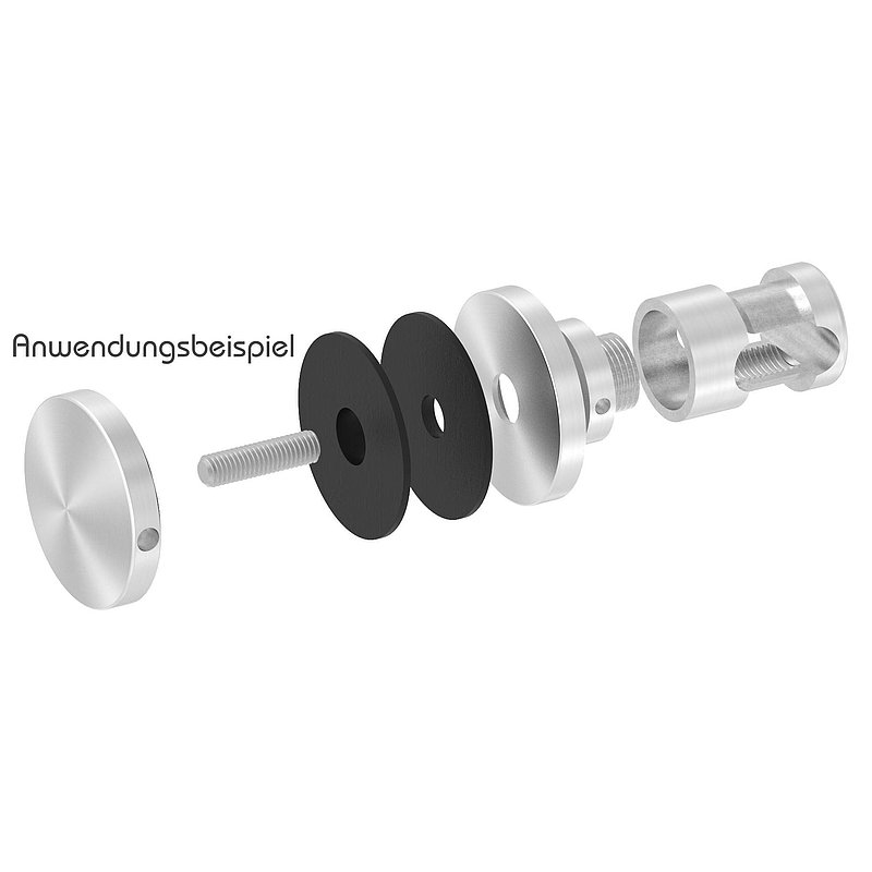Glaspunkthalter Ø 52 mm, passend zu Brenk-Halter, ALU